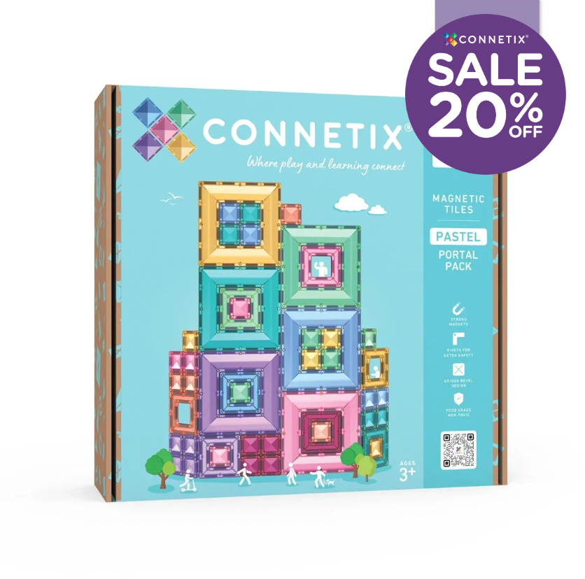 Pastel Portal Pack - 48 piece - Connetix - STOCK DUE LATE SEPTEMBER