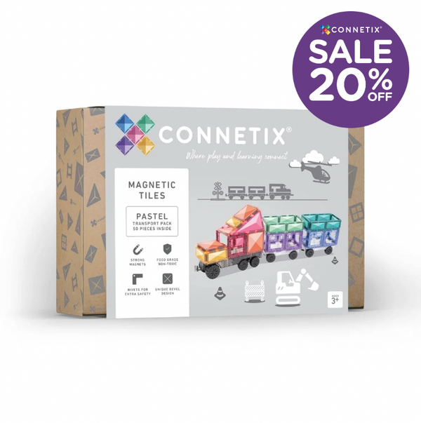 Pastel Transport Pack 50pc - Connetix