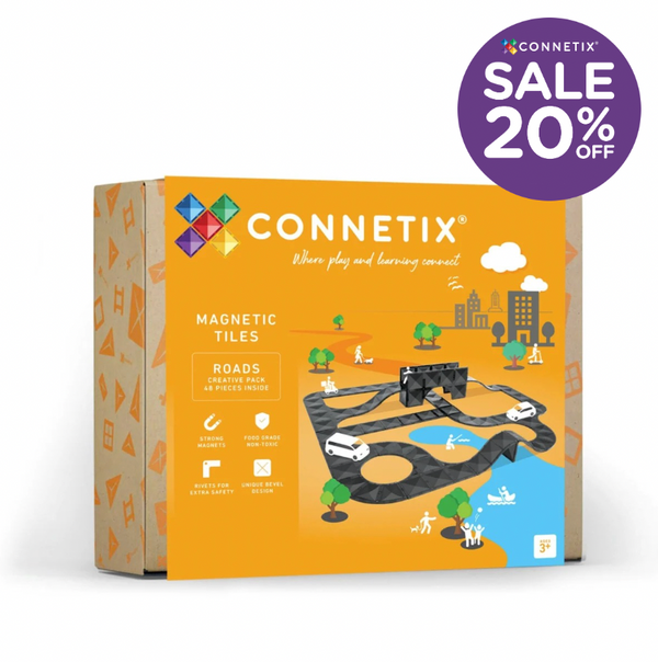 Roads Creative Pack - 48 pieces - Connetix