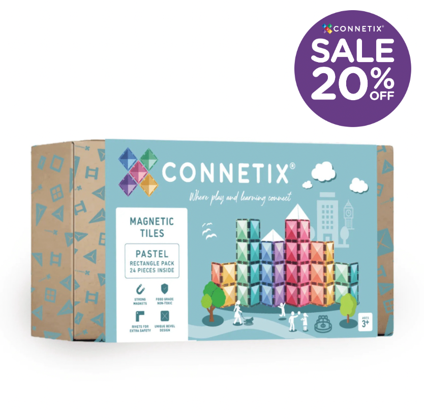 Pastel Rectangle Pack 24 pc - Connetix