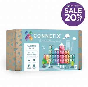 Pastel Rectangle Pack 24 pc - Connetix