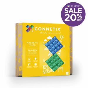 Base Plate pack 2 pc - Blue & Green - Connetix Tiles - STOCK DUE LATE SEPTEMBER