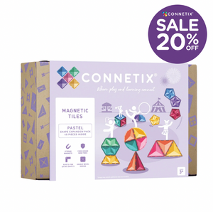 Pastel Shape Expansion Pack 48 pc - Connetix - STOCK DUE LATE SEPTEMBER