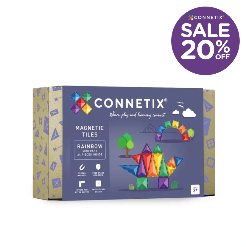 Rainbow Mini Pack 24pc - Connetix Tiles