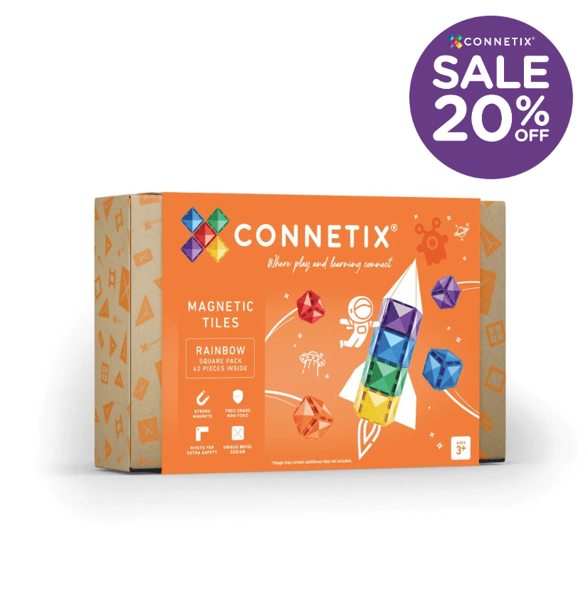 Rainbow Square Pack 42pc - Connetix