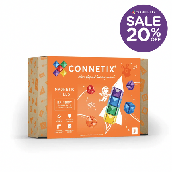Rainbow Square Pack 42pc - Connetix
