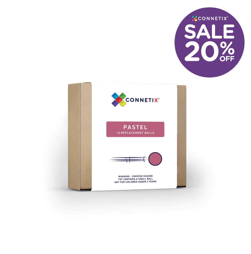Pastel Replacement Ball Pack 16 pc - Connetix Tiles