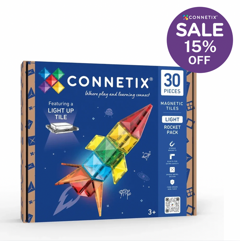 Light Rocket Pack 30 pc - Connetix Tiles - STOCK DUE EARLY OCTOBER