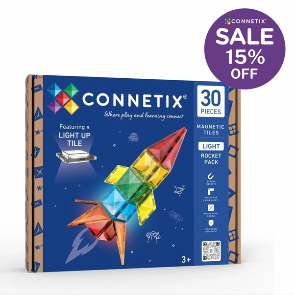 Light Rocket Pack 30 pc - Connetix Tiles - STOCK DUE EARLY OCTOBER