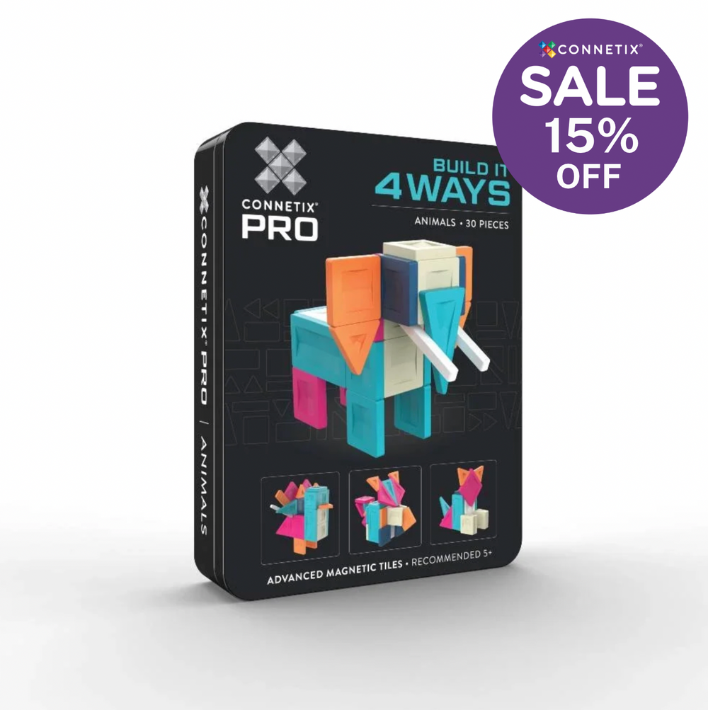 PRO Build It 4 Ways Animals Pack - 30 Piece - Connetix