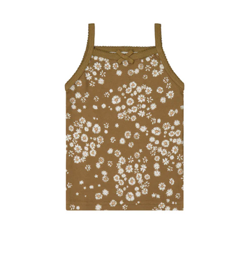 Organic Cotton Singlet - Daisy Floral - Daisy Collection - Jamie Kay DISCOUNTED