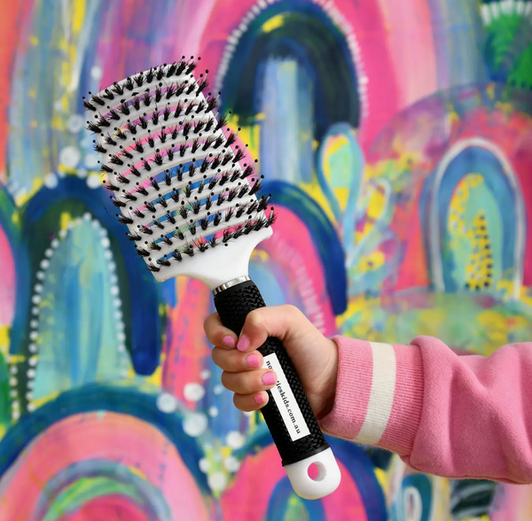 Detangler Hair Tamer Brush - White - No Nasties