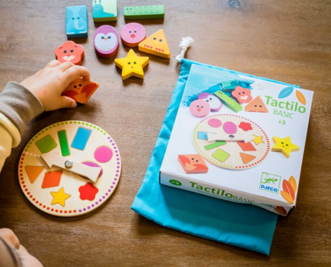 Wooden Shapes Game - Tactilo - Djeco DISCOUNTED