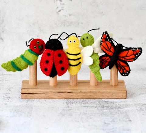 Insects & Bugs - Finger Puppet Set - Tara's Treasures