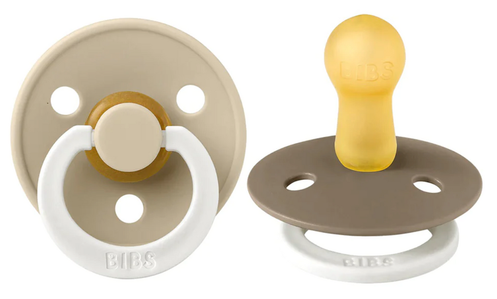Bibs Dummies - Size Two - Night Glow Vanilla / Dark Oak - BIBS Denmark