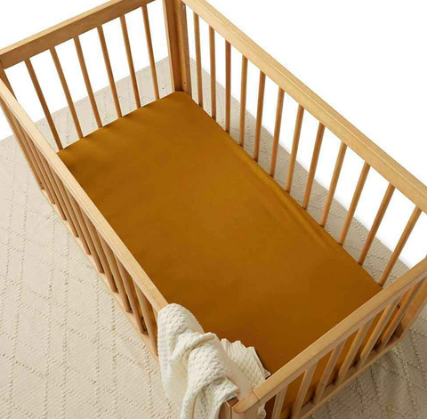 Bronze Fitted Cot Sheet- Snuggle Hunny Kids