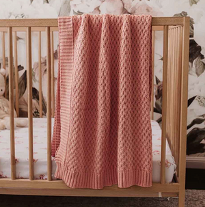 Rosa Diamond Knit Baby Blanket - Snuggle Hunny Kids