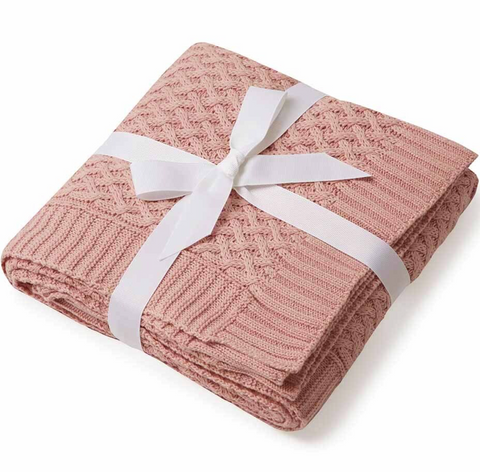 Rosa Diamond Knit Baby Blanket - Snuggle Hunny Kids