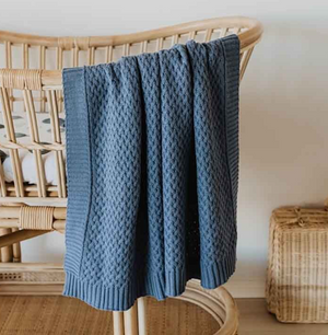 River - Diamond Knit Baby Blanket - Snuggle Hunny Kids