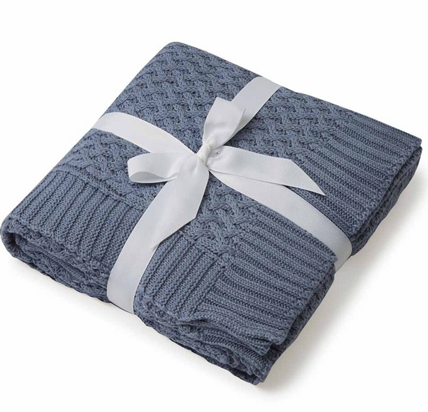 River - Diamond Knit Baby Blanket - Snuggle Hunny Kids