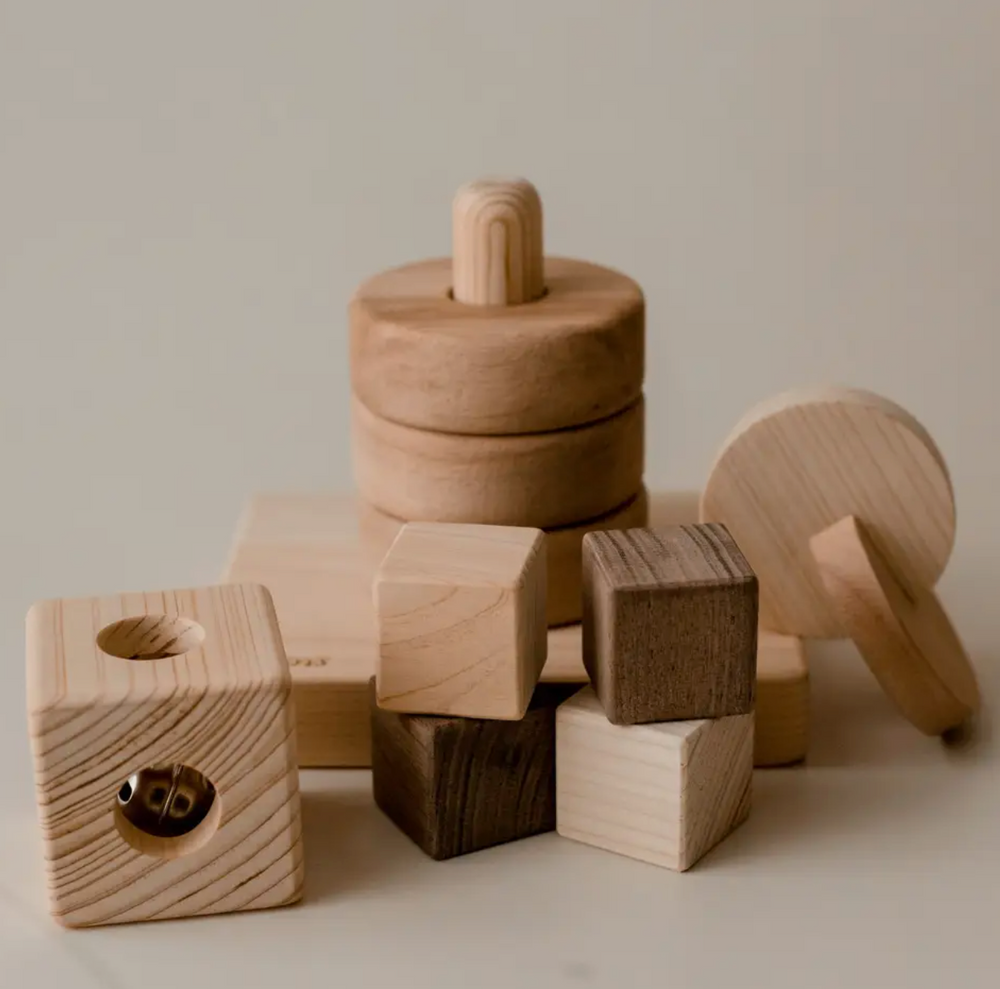 Baby Shower Set - Wooden Toys - Q Toys