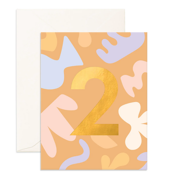 No. 2 Party Birthday Card - Fox & Fallow