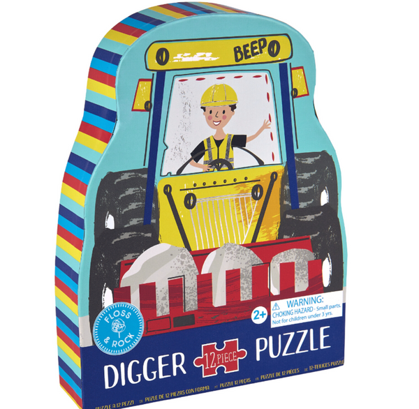 12 Pc Puzzle – Construction - Floss & Rock