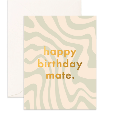 Birthday Mate Swirl - Greeting Card - Fox & Fallow