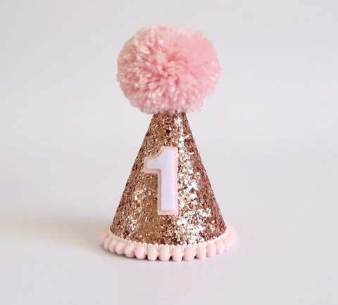 Rose Baby Pink Party Hat - Our Little Deer
