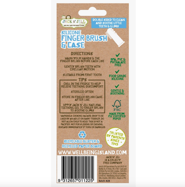 Jack N Jill Silicone Finger Brush - Stage 1 - Jack N Jill