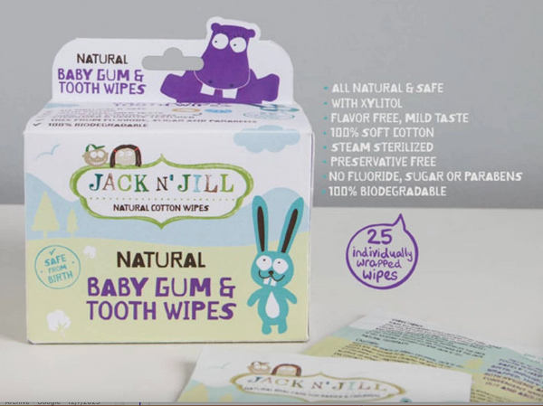 Natural Baby Gum & Tooth Wipes - Jack N Jill DISCOUNTED