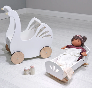 Sweet Swan Dolly Bed - Tender Leaf Toys