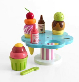 Wooden Ice Cream Stand & Toppings - Le Toy Van