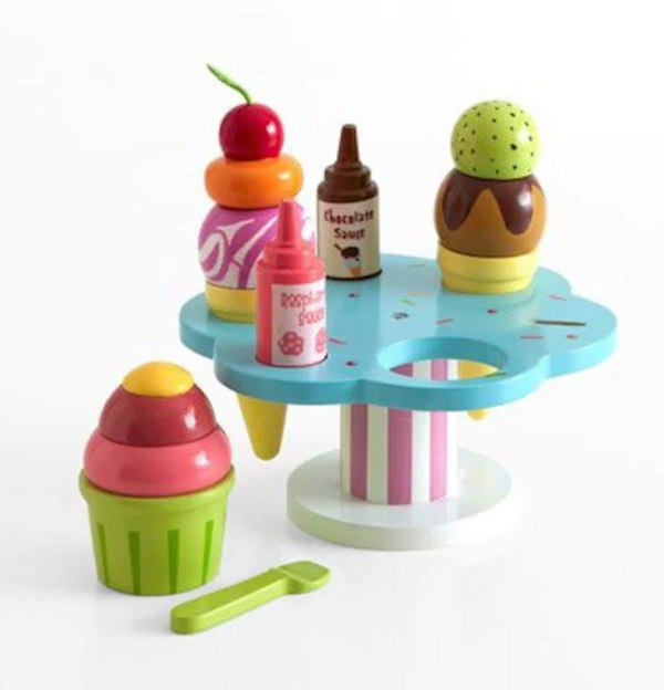 Wooden Ice Cream Stand & Toppings - Le Toy Van