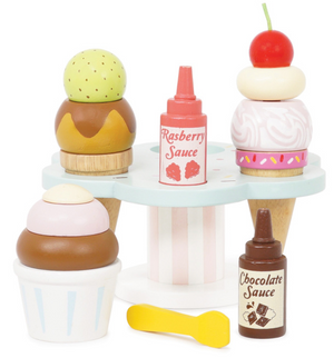 Wooden Ice Cream Stand & Toppings - Le Toy Van