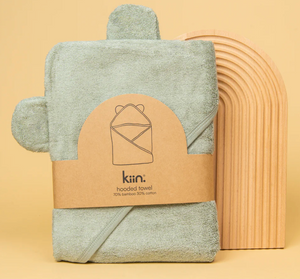 Hooded Towel - Sage - Kiin