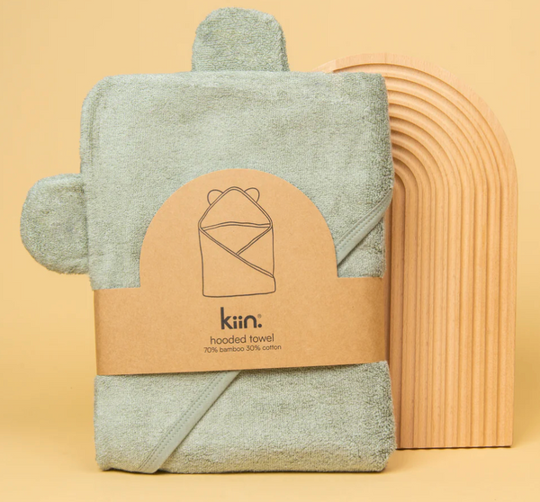 Hooded Towel - Sage - Kiin