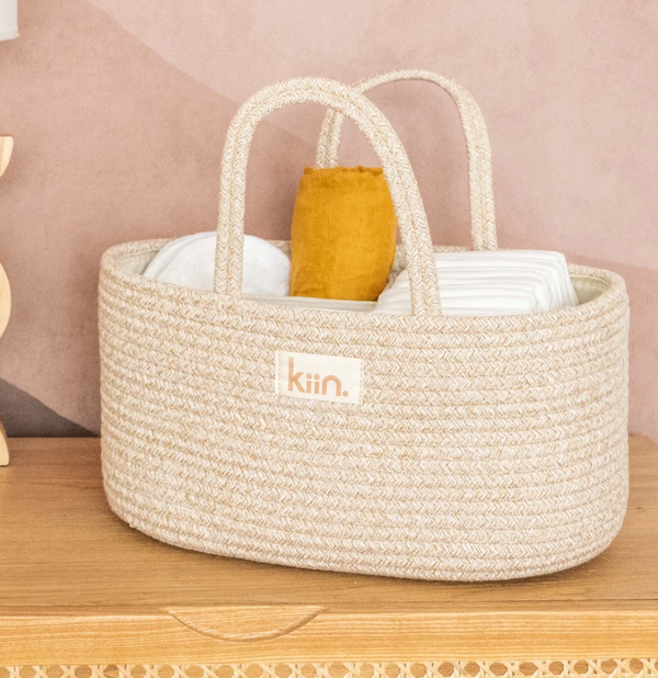 Cotton Rope Nappy Caddy Organizer - Kiin