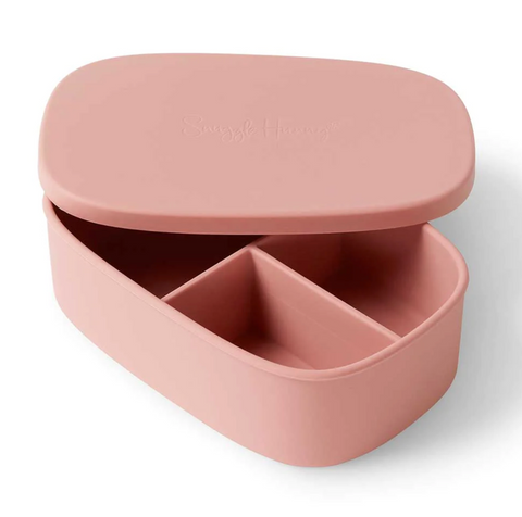 Silicone Large Lunch Box - Rose - Snuggle Hunny DISCOUNTED