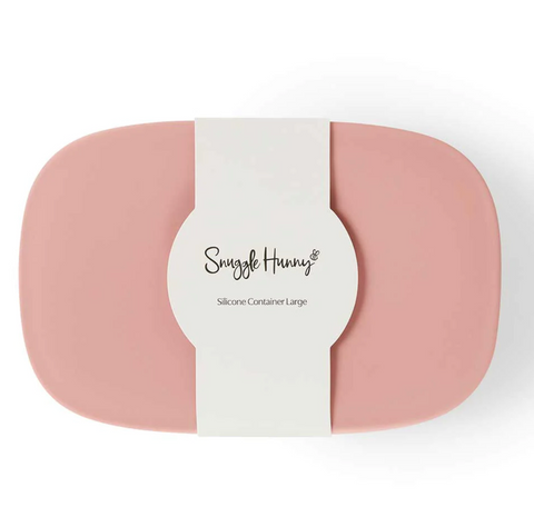 Silicone Large Lunch Box - Rose - Snuggle Hunny DISCOUNTED