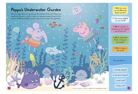 Peppa Pig - Peppa's Underwater Friends Sticker Activity Book