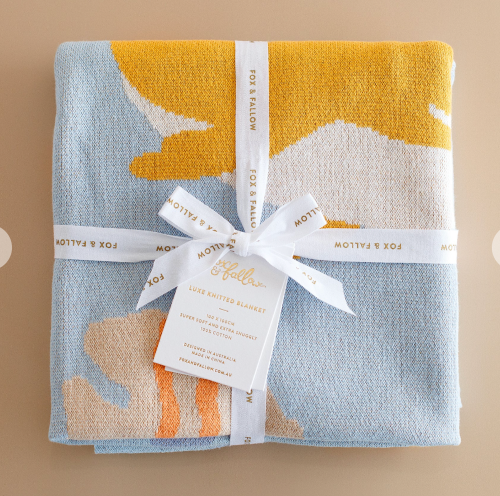 Ocean Creatures Blanket - Fox and Fallow
