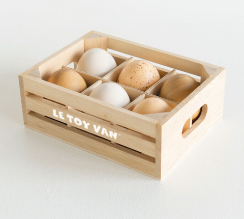 Farm Fresh Eggs Crate- Honeybake - Le Toy Van