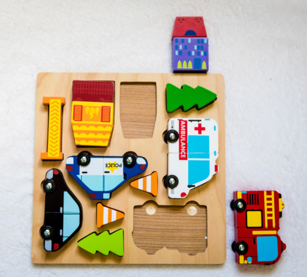 Vehicle Puzzle with Magnets- Kiddie Connect