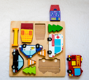 Vehicle Puzzle with Magnets- Kiddie Connect
