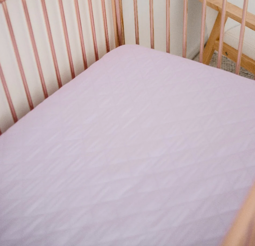 Waterproof Cot Sheet & Mattress Protector - Lavender Haze - Bambella Designs