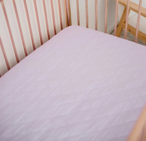 Waterproof Cot Sheet & Mattress Protector - Lavender Haze - Bambella Designs