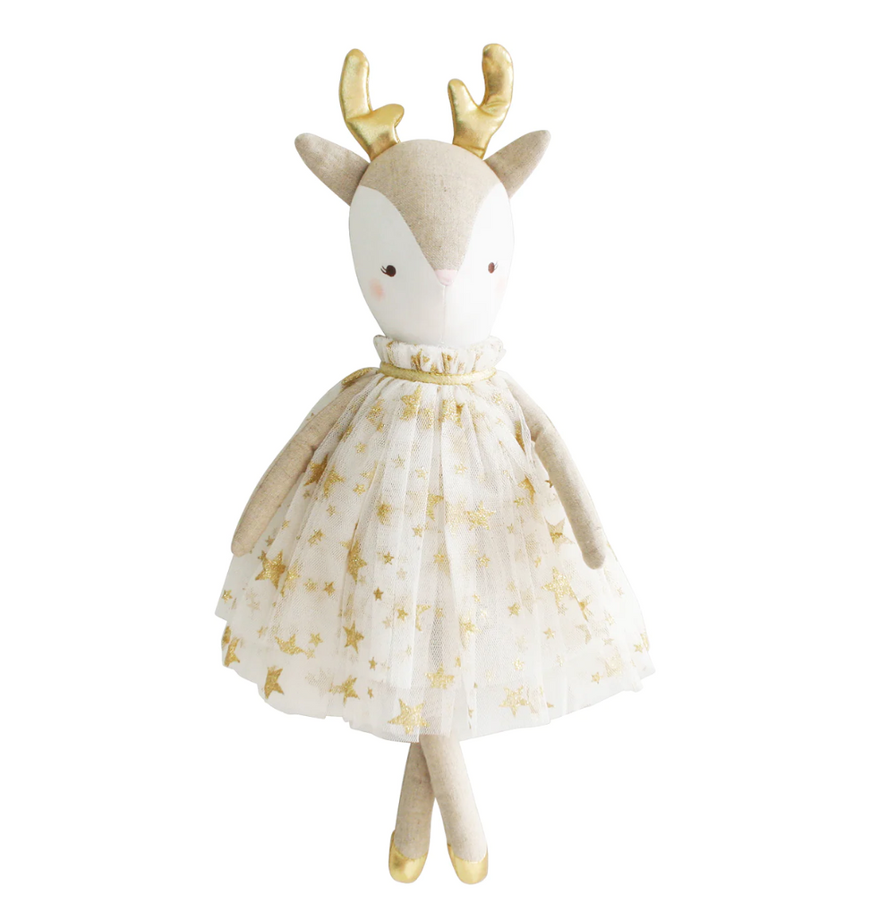 Angelica Reindeer Doll 43cm - Gold - Alimrose