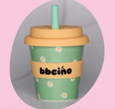 Reusable Babycino Cup - Daisy Green - BBcino
