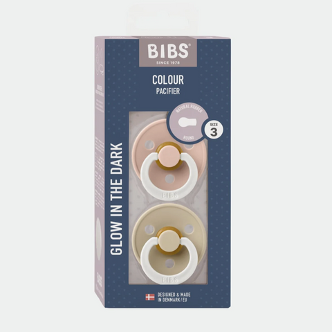 Bibs Dummies - Size Three - Night Glow Blush/Vanilla - BIBS Denmark